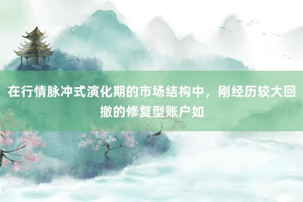 在行情脉冲式演化期的市场结构中，刚经历较大回撤的修复型账户如