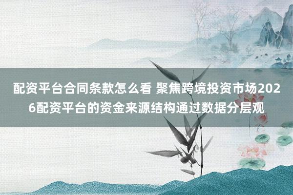 配资平台合同条款怎么看 聚焦跨境投资市场2026配资平台的资金来源结构通过数据分层观