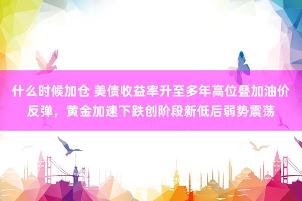 什么时候加仓 美债收益率升至多年高位叠加油价反弹，黄金加速下跌创阶段新低后弱势震荡