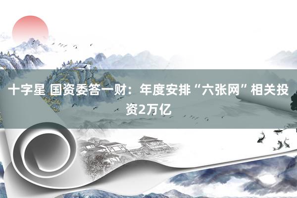 十字星 国资委答一财：年度安排“六张网”相关投资2万亿